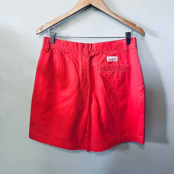 Abercrombie Shorts VTG 90s Coral Pink Sun Wind Sand Cotton Hi Rise Beach Mom 12 - Picture 2 of 5